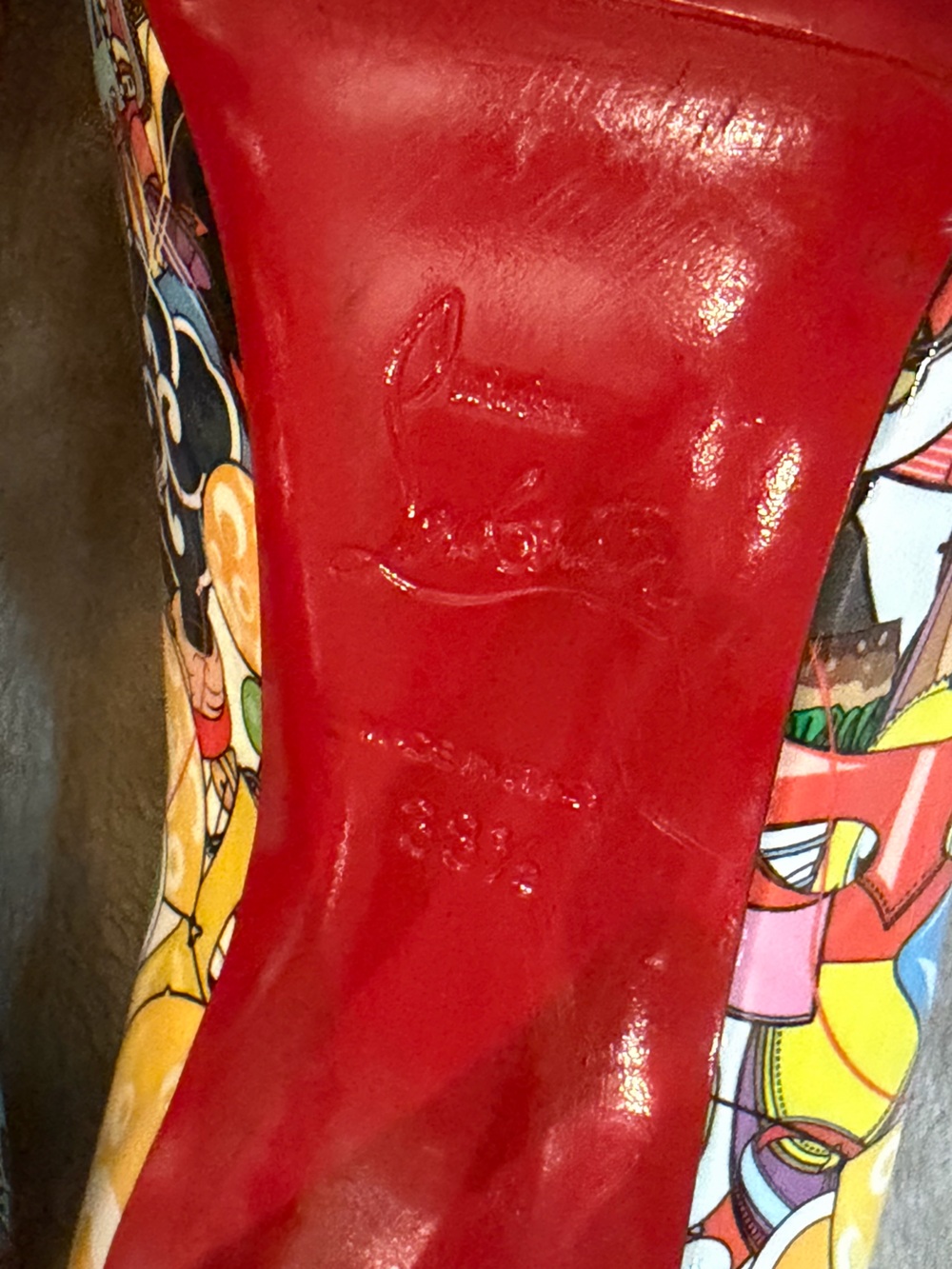 CHRISTIAN LOUBOUTIN Multicolor Patent Leather Pigalle Follies Patent Pumps - Picture 12 of 12